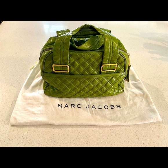 Marc Jacobs Large Goat Leather Bowler - Moss Green - Picture 2 of 7